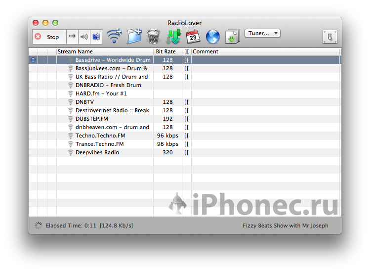 Как записать интернет радио iTunes
